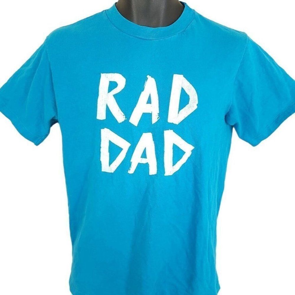 Rad Dad T Shirt Vintage 80s Fathers Day Made In USA Mens Size Small